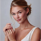 Golden Heart Halo Ring In 925 Sterling Silver With Moissanite