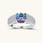 Prism Power Ring For Women In 925 Sterling Silver With Moissanite