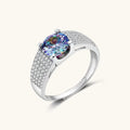 Prism Power Ring For Women In 925 Sterling Silver With Moissanite