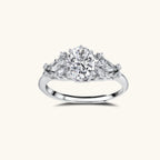 Celestial Promise Ring For Women In 925 Sterling Silver With Moissanite