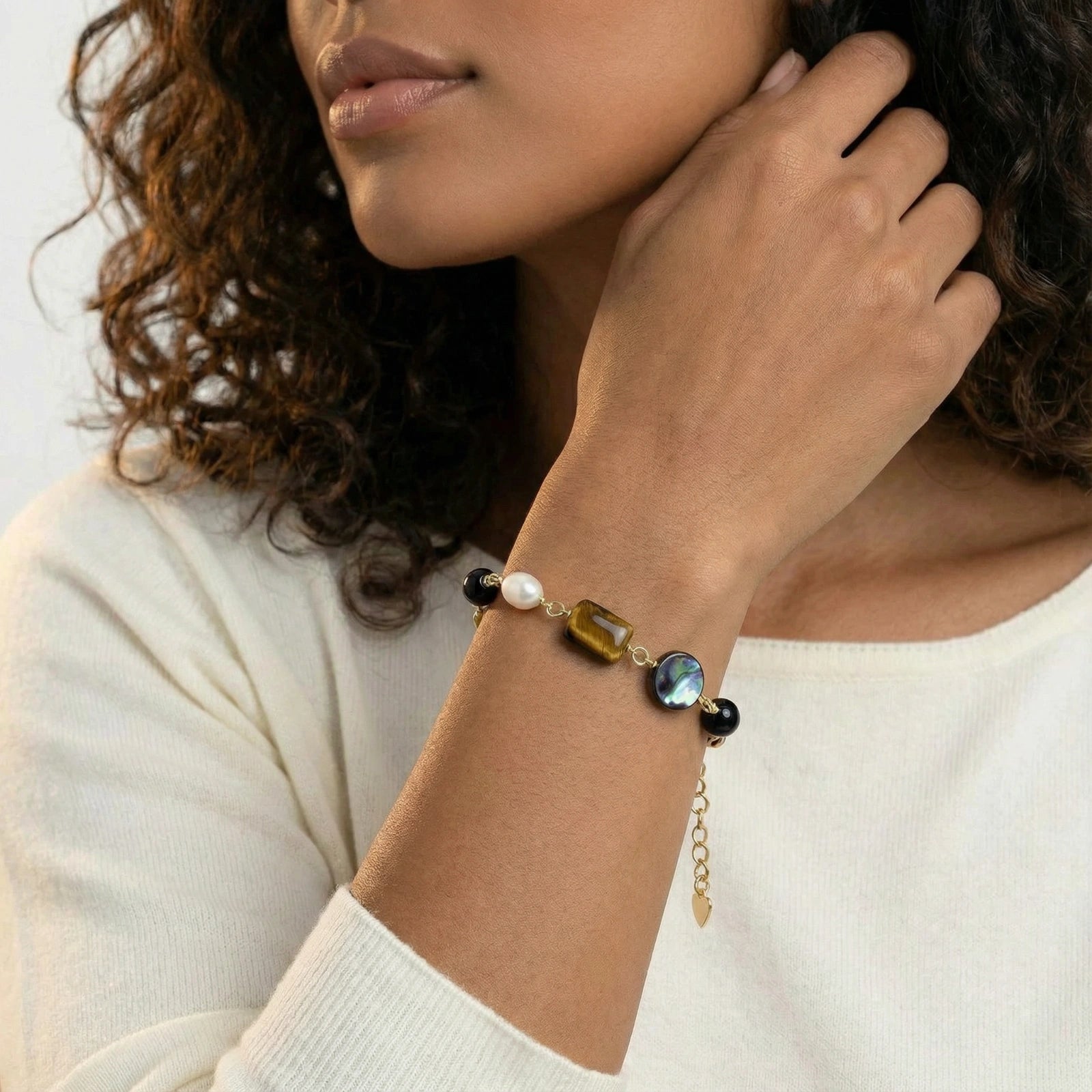 Earth Elements Bracelet For Women In 14K Gold Plated Eco-Brass