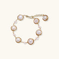 Pearl Garden Bracelet For Women In 14K Gold Plated Eco-Brass