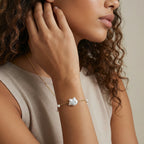 Pearl Harmony Bracelet For Women In 18K Gold Plated Sterling Silver