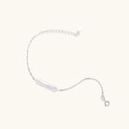 Baroque Pearl Chain Bracelet For Women In Rhodium Plated 925 Sterling Silver