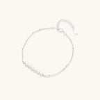 Pearl Whisper Bracelet For Women In Rhodium Plated 925 Sterling Silver