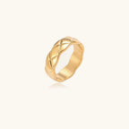 Twisted Luxe Band For Women In 18K Gold Plated Stainless Steel