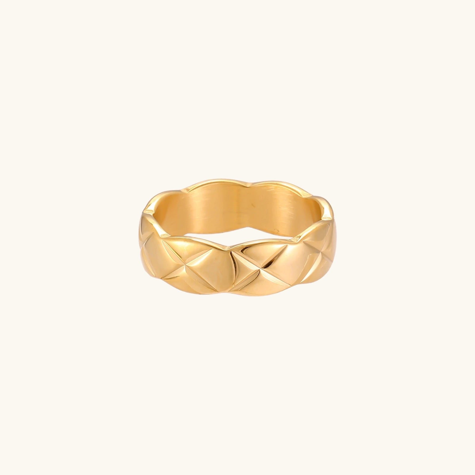 Twisted Luxe Band For Women In 18K Gold Plated Stainless Steel