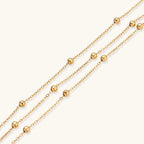 Golden Orbit Bracelet For Women In 18K Gold Plated Stainless Steel