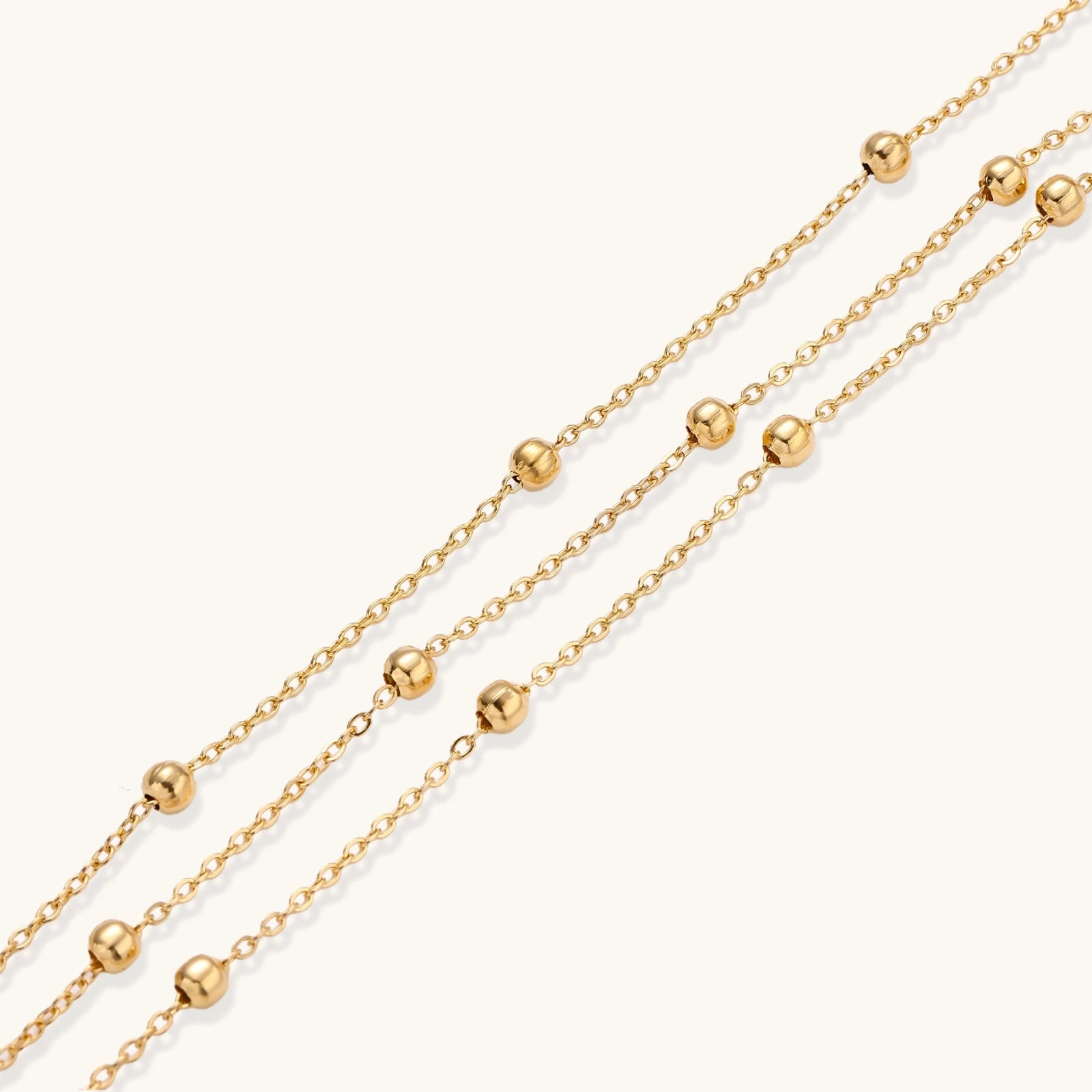 Golden Orbit Bracelet For Women In 18K Gold Plated Stainless Steel