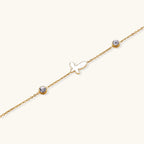 Sacred Cross Bracelet For Women In 18K Gold Plated Stainless Steel