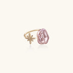 Starlit Pearl Dreams Ring In 14K Gold Plated Eco-Brass With Freshwater Pearl