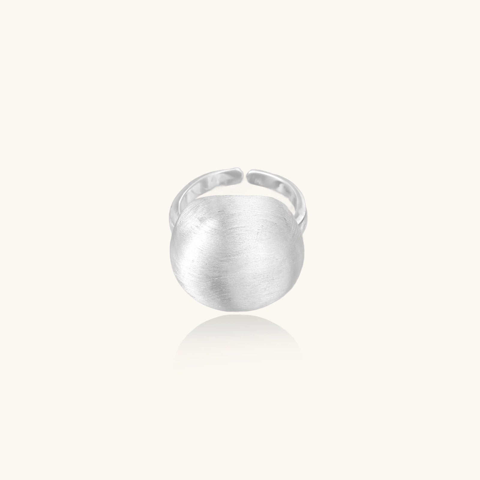 Flexible Fit Cloud Dome Ring For Women In 925 Sterling Silver