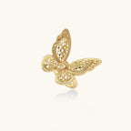 Butterfly Dreams Ring For Women In 18K Gold Plated Eco-Brass With Cubic Zirconia