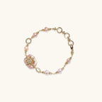 Baroque Pearl Bloom Bracelet For Women In 14K Gold Plated Eco-Brass