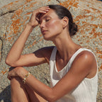 Tiger's Eye Pearl Wisdom Bracelet In 14K Gold Plated Eco-Brass