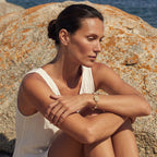 Baroque Pearl Bloom Bracelet For Women In 14K Gold Plated Eco-Brass