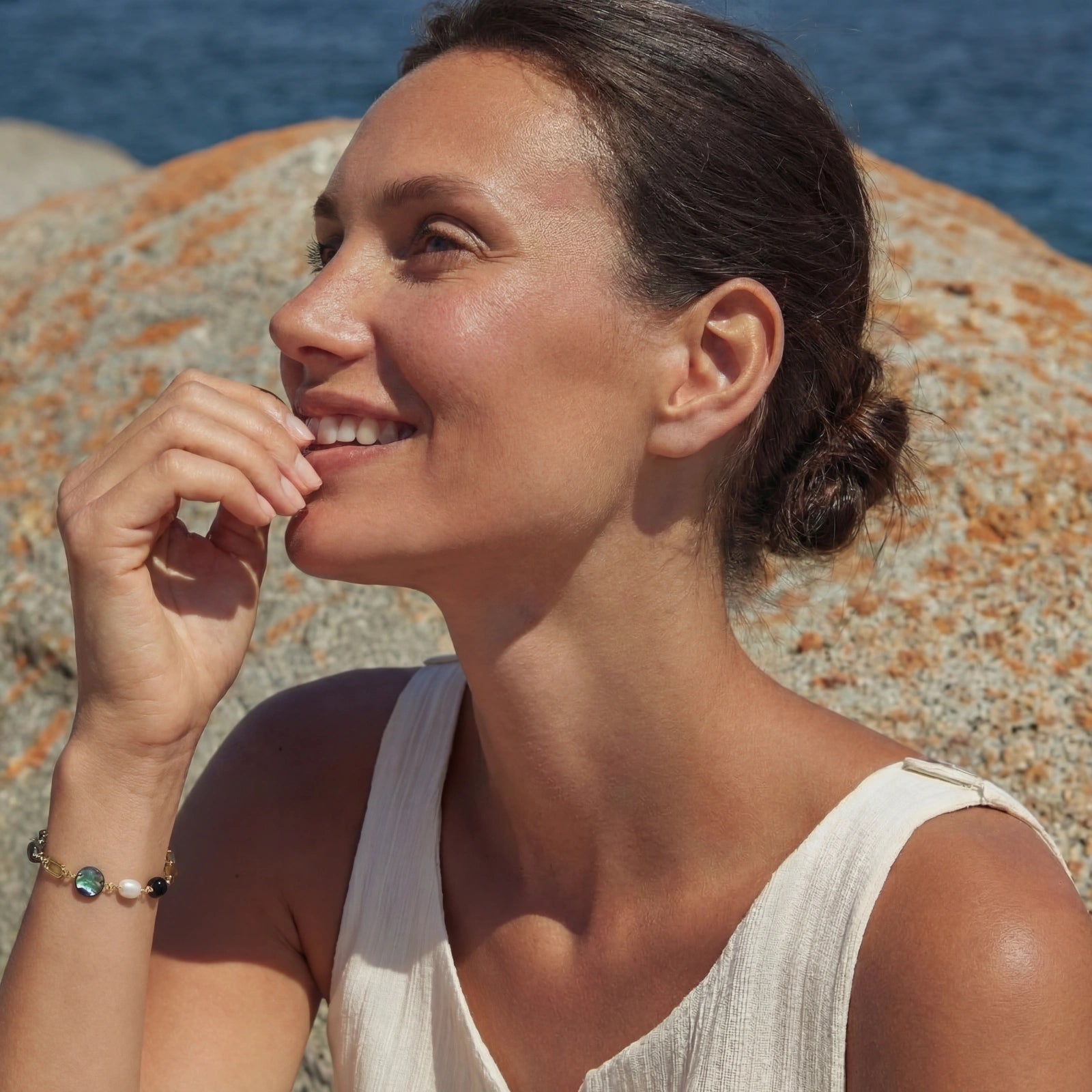 Earth Elements Bracelet For Women In 14K Gold Plated Eco-Brass