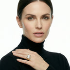 Baroque Pearl Statement Ring In 14K Gold Plated Eco-Brass With Freshwater Pearl