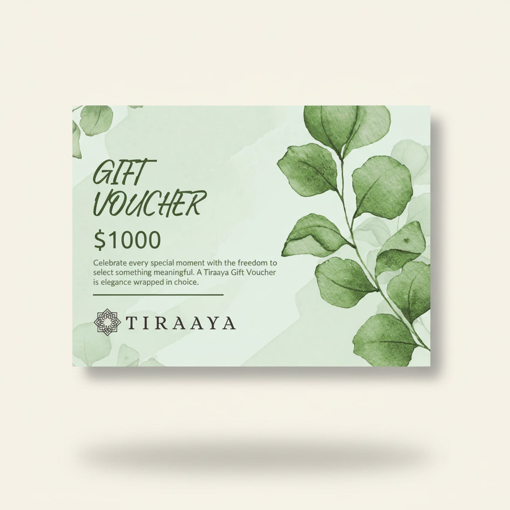 Tiraaya Gift Voucher - Available From $50 To $1000