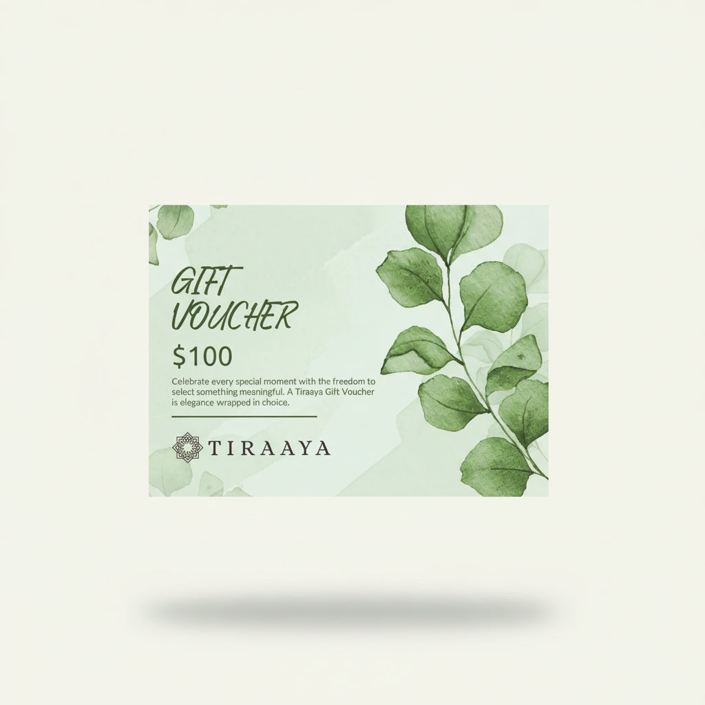 Tiraaya Gift Voucher - Available From $50 To $1000