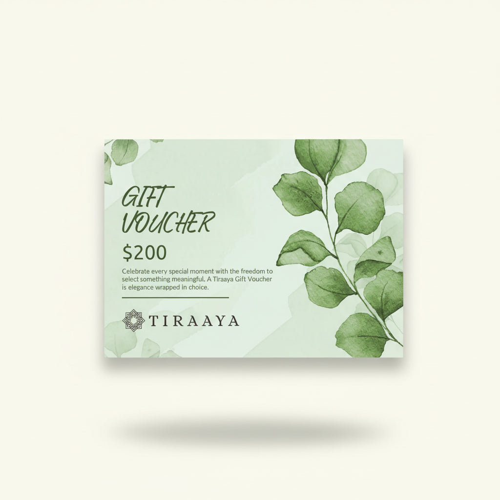 Tiraaya Gift Voucher - Available From $50 To $1000