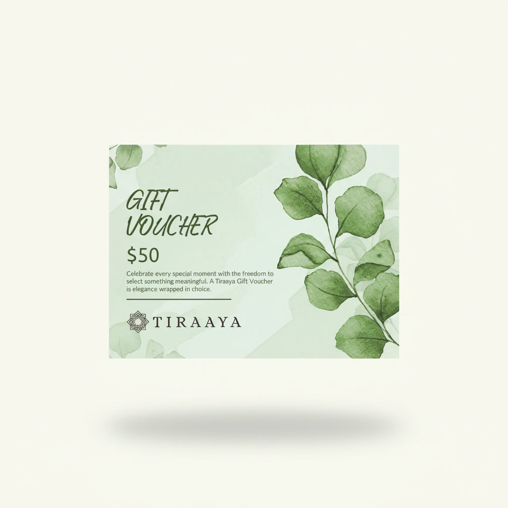 Tiraaya Gift Voucher - Available From $50 To $1000