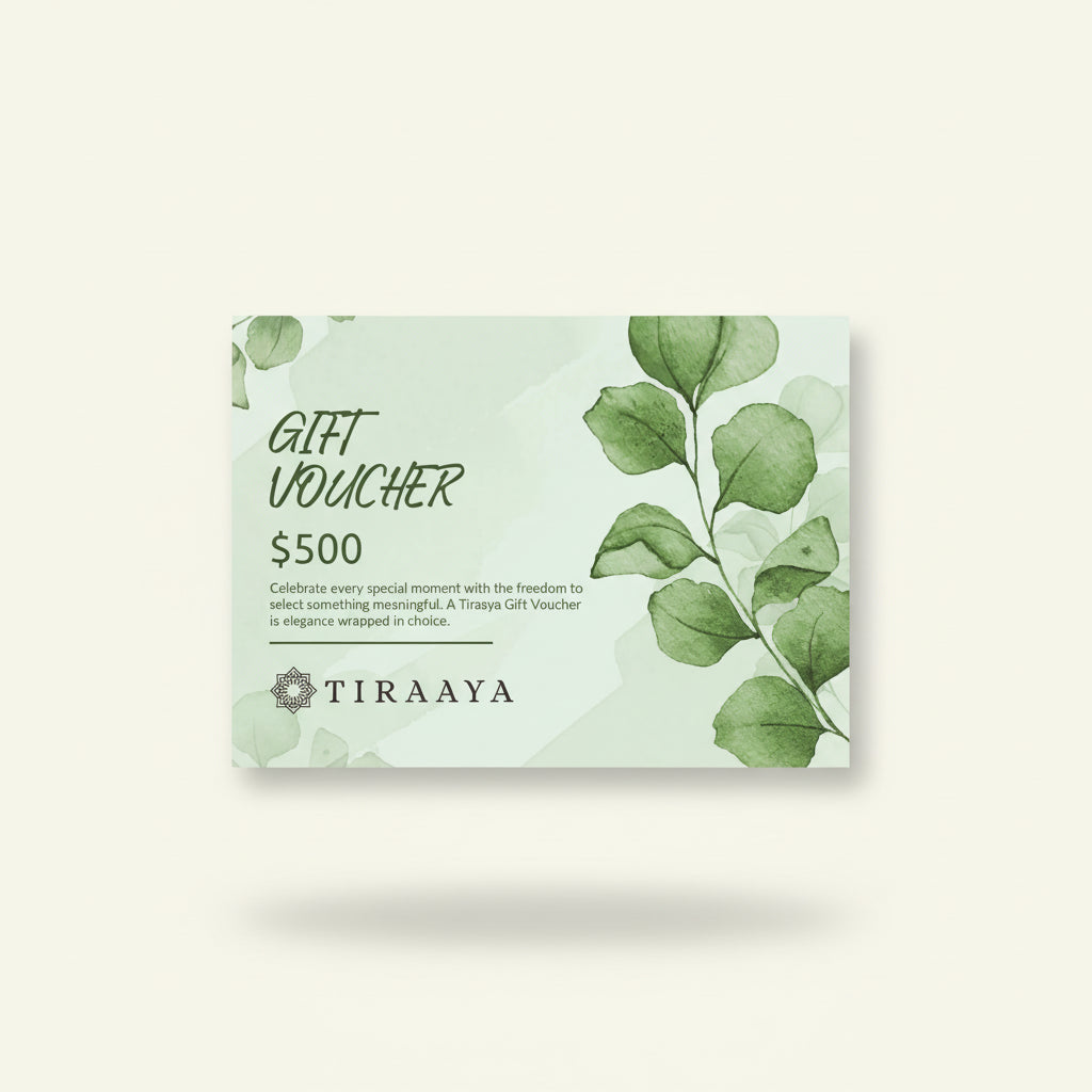 Tiraaya Gift Voucher - Available From $50 To $1000